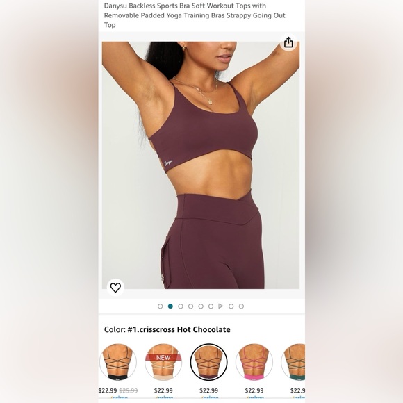 Danysu Backless Sports Bra - Picture 3 of 3